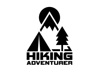hikingadventurer.com or hiking adventurer logo design by b3no
