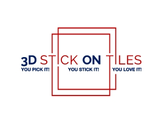 3D Stick On Tiles logo design by JJlcool