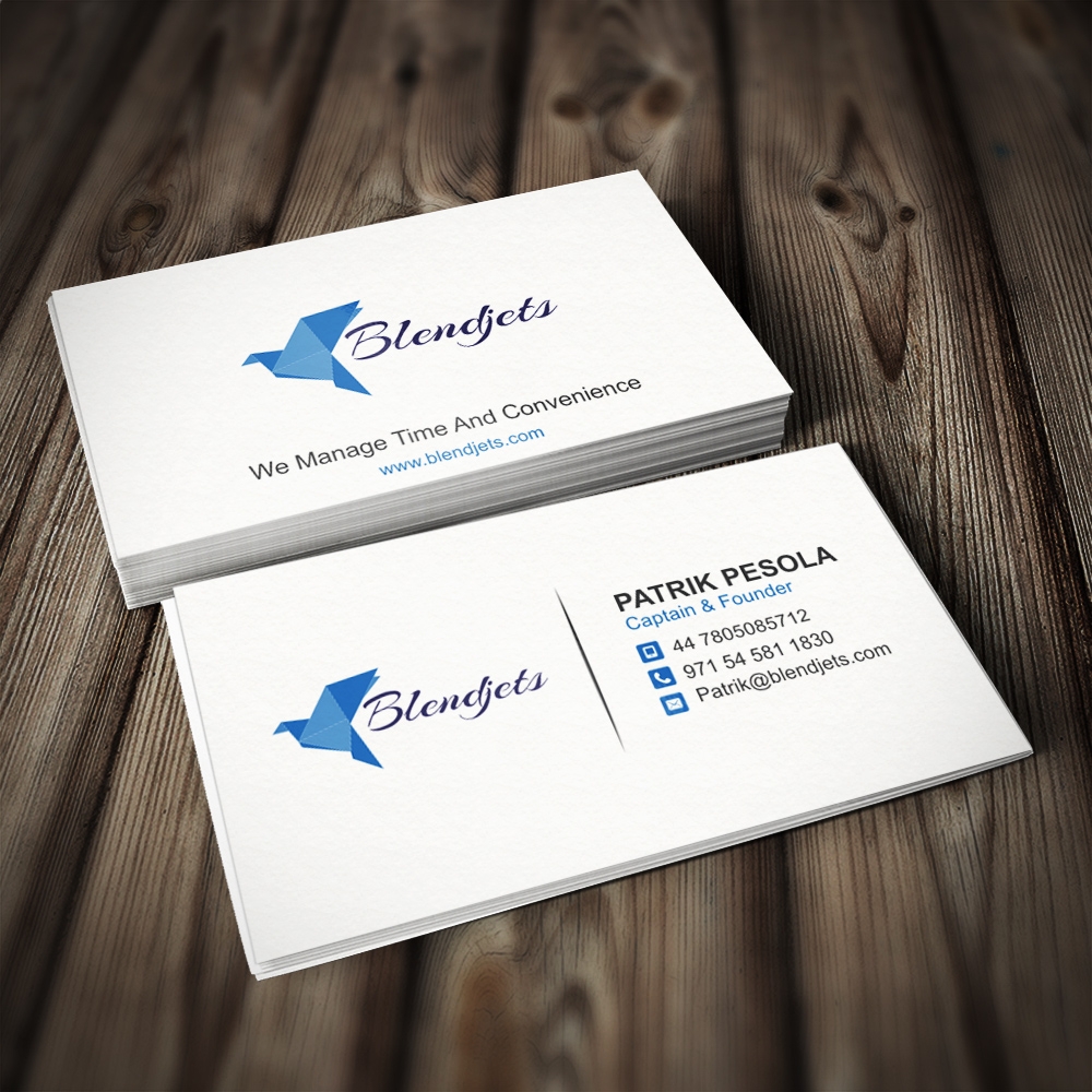 BlendJets  logo design by Kindo