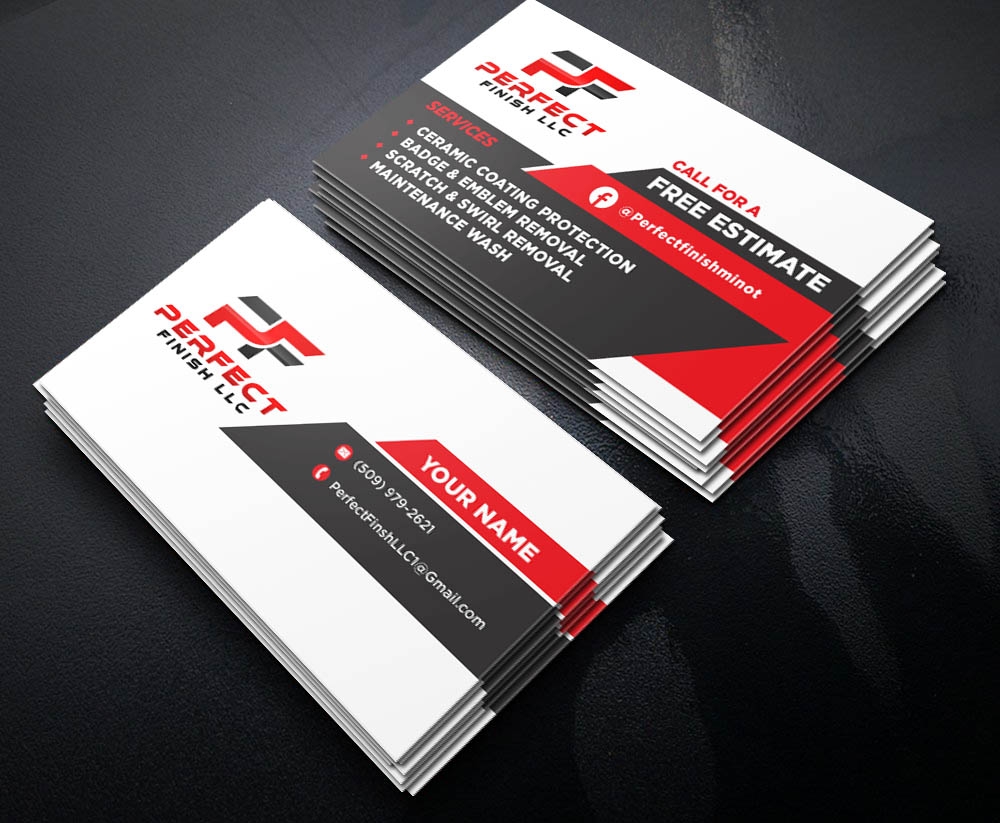 Perfect Finish LLC logo design by scriotx