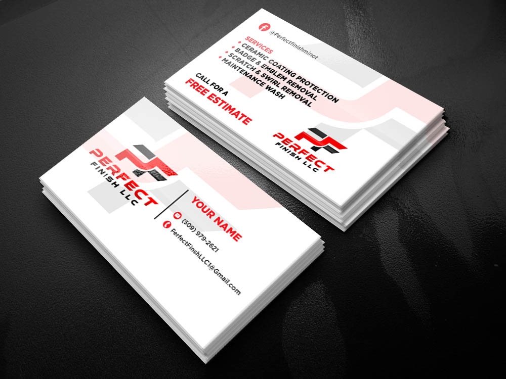 Perfect Finish LLC logo design by scriotx