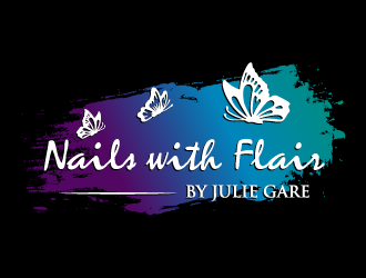 Nails with Flair by Julie Gare logo design by torresace