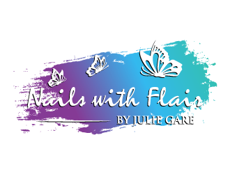 Nails with Flair by Julie Gare logo design by torresace