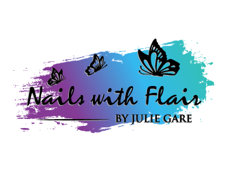 Nails with Flair by Julie Gare logo design by torresace