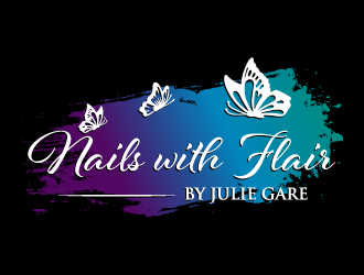 Nails with Flair by Julie Gare logo design by torresace