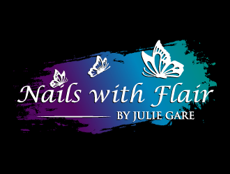 Nails with Flair by Julie Gare logo design by torresace