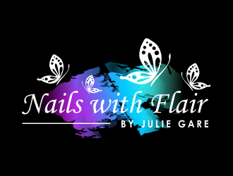 Nails with Flair by Julie Gare logo design by done