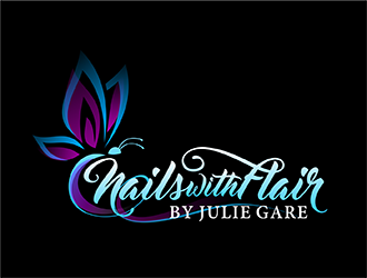 Nails with Flair by Julie Gare logo design by hole