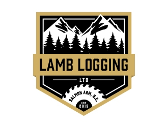Lamb Logging Ltd. logo design by Kewin