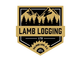 Lamb Logging Ltd. logo design by Kewin
