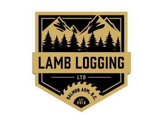 Lamb Logging Ltd. logo design by Kewin