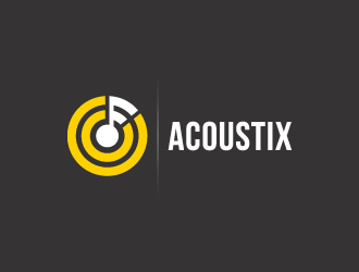 Acoustix logo design by pencilhand