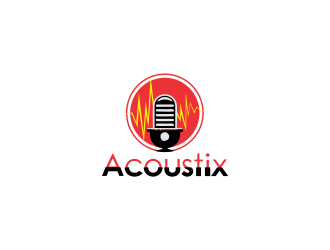 Acoustix logo design by giphone