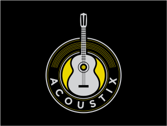 Acoustix logo design by mutafailan