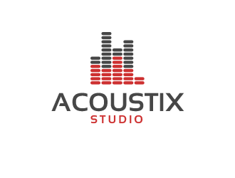 Acoustix logo design by BeDesign