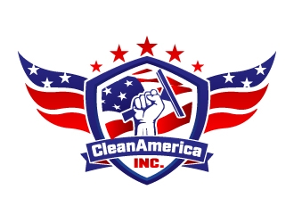 CleanAmerica Inc. logo design by jaize
