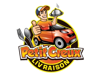 www.petitcreuxlivraison.com logo design by invento