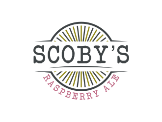 Scobys Raspberry Ale logo design by bricton