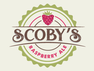 Scobys Raspberry Ale logo design by prodesign