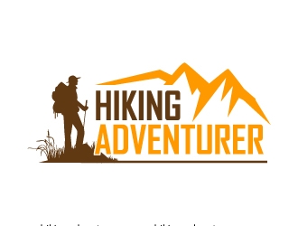 hikingadventurer.com or hiking adventurer logo design by J0s3Ph