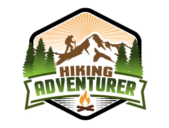 hikingadventurer.com or hiking adventurer logo design by jaize