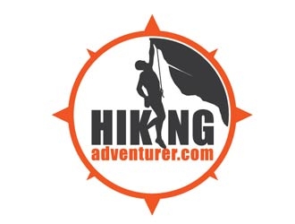 hikingadventurer.com or hiking adventurer logo design by shere