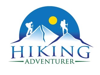 hikingadventurer.com or hiking adventurer logo design by shere