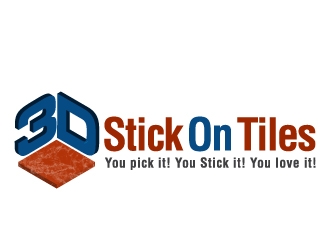 3D Stick On Tiles logo design by J0s3Ph
