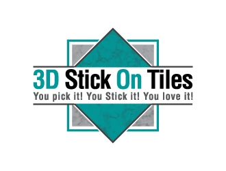 3D Stick On Tiles logo design by J0s3Ph