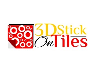 3D Stick On Tiles logo design by rgb1