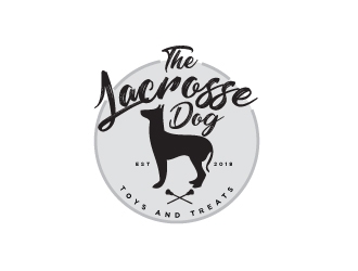 The Lacrosse Dog  logo design by mob1900