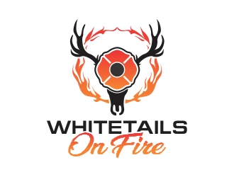 Whitetails On Fire logo design by rokenrol