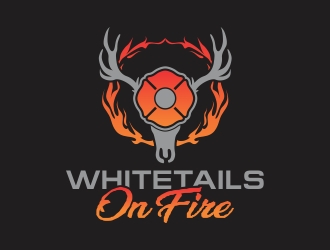 Whitetails On Fire logo design by rokenrol