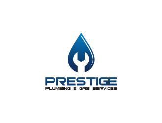 PRESTIGE PLUMBING & GAS SERVICES logo design by R-art
