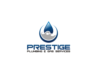 PRESTIGE PLUMBING & GAS SERVICES logo design by R-art