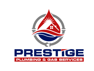PRESTIGE PLUMBING & GAS SERVICES logo design by THOR_