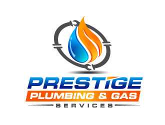 PRESTIGE PLUMBING & GAS SERVICES logo design by THOR_