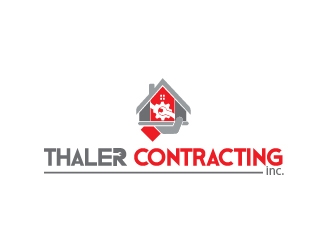 Thaler Contracting inc.  logo design by haddi23