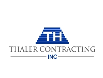 Thaler Contracting inc.  logo design by mckris