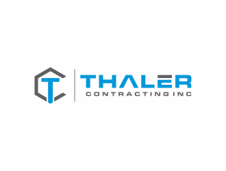 Thaler Contracting inc.  logo design by haidar