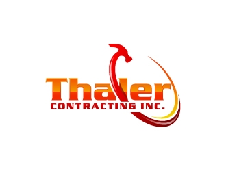 Thaler Contracting inc.  logo design by uttam