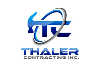 Thaler Contracting inc.  logo design by uttam