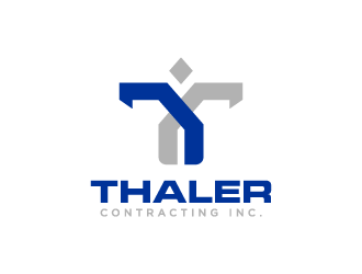 Thaler Contracting inc.  logo design by uyoxsoul