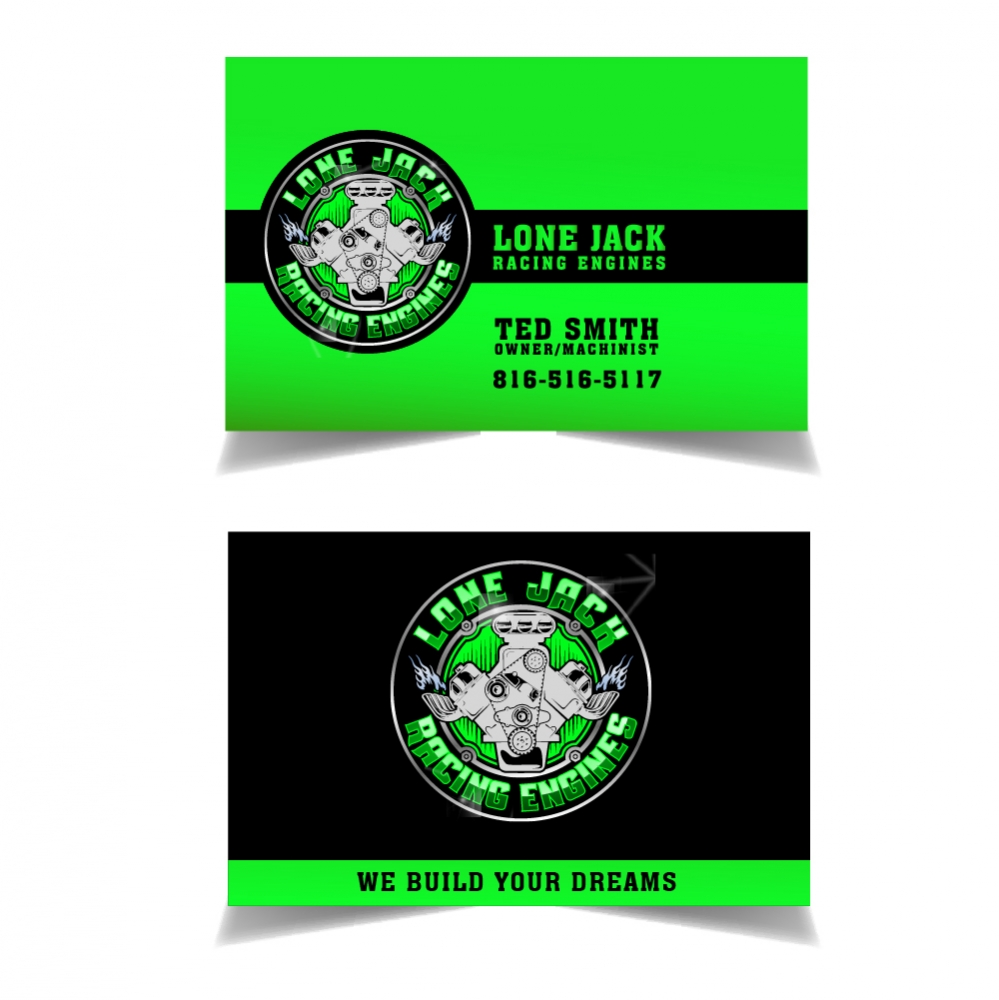 Lone Jack Racing Engines  logo design by jenyl