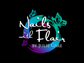 Nails with Flair by Julie Gare logo design by torresace