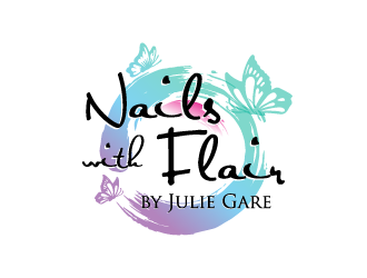 Nails with Flair by Julie Gare logo design by torresace