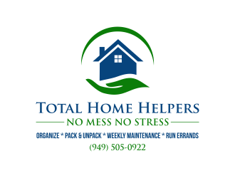 Total Home Helpers logo design by Girly