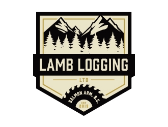 Lamb Logging Ltd. logo design by Kewin