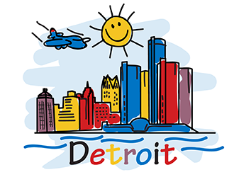 Detroit logo design by geomateo