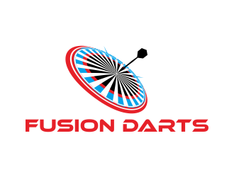 Fusion Darts logo design by dasam